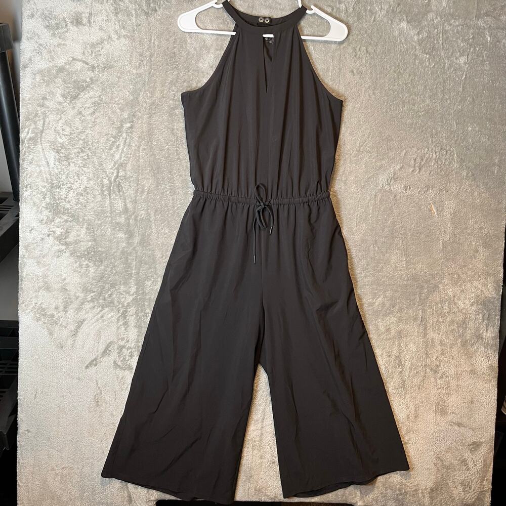 Athleta Black Sol Wide Leg‎ Romper Jumpsuit Size 2